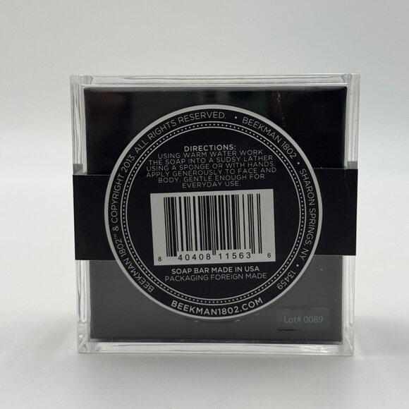 Beekman 1802 Lump Of Kohl Detox Purifying Bar Bamboo Charcoal & Goat Milk 8oz - Picture 2 of 9